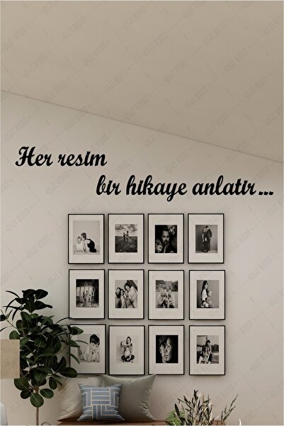 Diji Wood Her Resim Bir Hikaye Anlatır Duvar Yazısı Dekoru Ahşap Motto