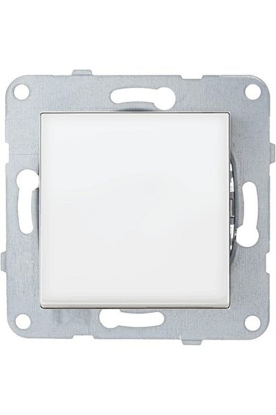 Netelsan Byobu White Single Switch Frameless