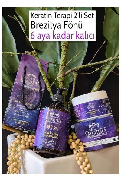 VALENTINES PROFESSIONAL Mucize Bakım Krem Keratin Terapi Brezilya Fönü / Kera...