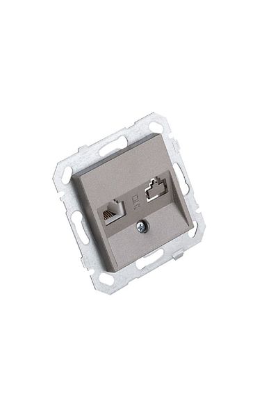 Netelsan Byobu Anthracite Telephone Numeris Socket (cat-3) Frameless