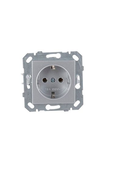 Netelsan Shiny Silver Covered - Grounded Byobu Socket Frameless