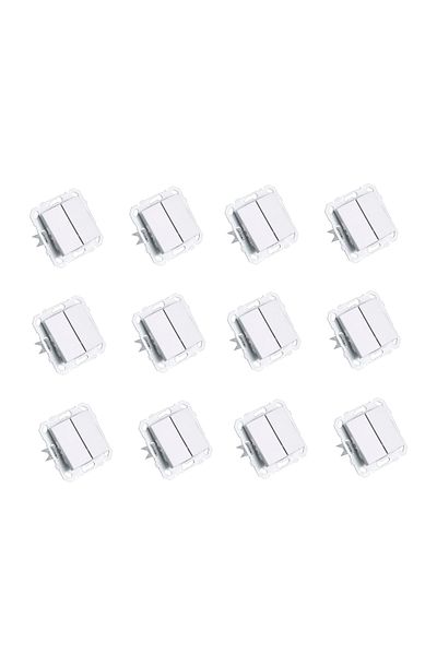 Netelsan Byobu 12 Pieces Bright Silver Dual Switch Commutator Frameless