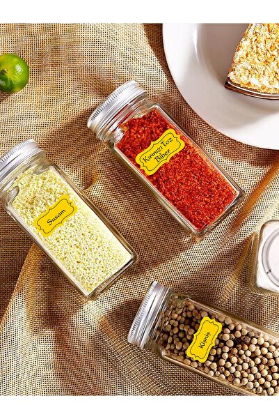 EGESTA 134 قطعة توابل - بلسم - ملصق برطمان مكسرات