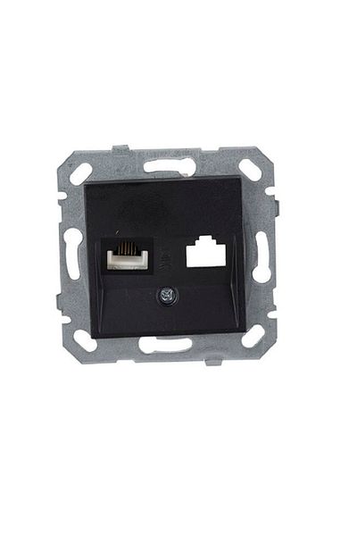 Netelsan Byobu Black Phone Numeris Socket (cat-3) Frameless