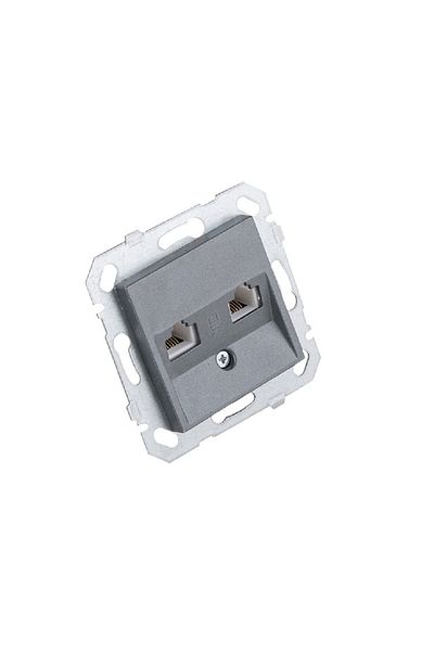 Netelsan Byobu Smoked Data-numeris Phone Socket (cat3-cat6) Frameless