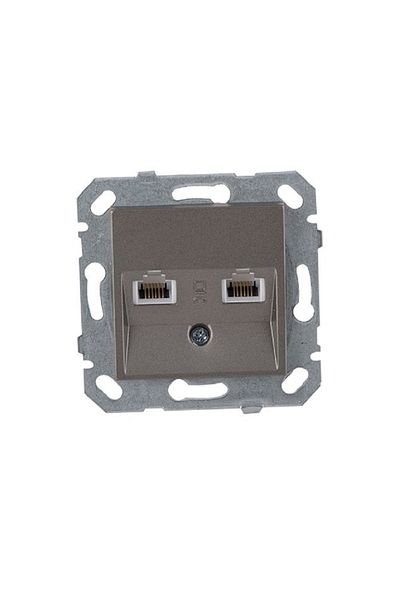 Netelsan Byobu Anthracite Data-numeris Phone Socket (cat3-cat6) Frameless