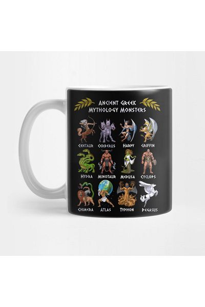 Pixxa Greek Mythology Monsters Mug