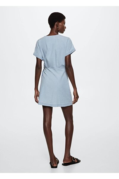 MANGO Woman Fiyonklu Anvelop Elbise