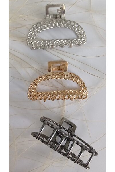 İLKYAZ Accessory 3-Piece Midi Metal Buckle Set
