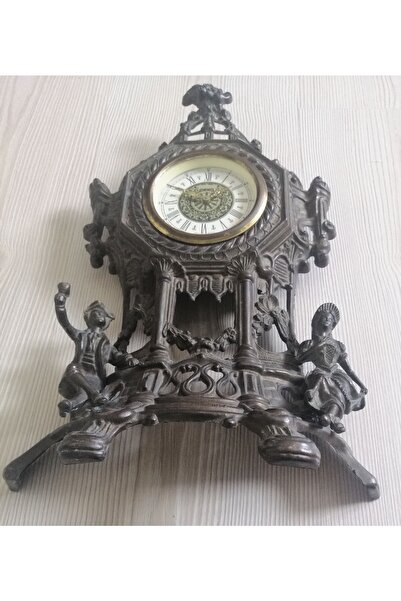 Genel Markalar Antika Şömine Saati Pirinç Saat Kurmalı Saat Sorunsuz