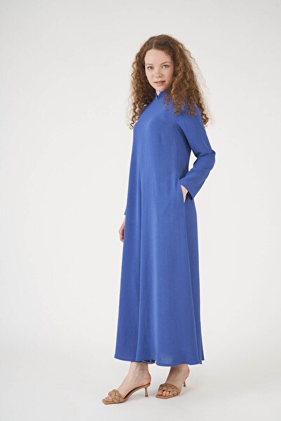 Mevra Φόρεμα με ραμμένο μπροστινό μέρος Indigo