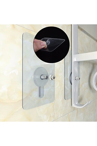 GELDİMİCOM 2 Adet Kendinden Yapışkanlı Vidalı Montaj Aparatı 2 Adet