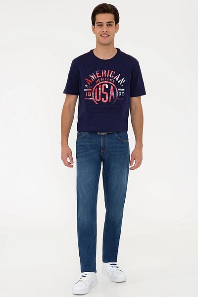 U.S. Polo Assn. U.S. Polo Мъжки дънкови панталони Regular Fit1204426 Cover 022 Blue