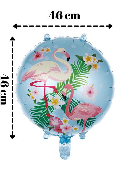 ELGALA Balloon Flamingo Themed Foil Balloon Blue Color
