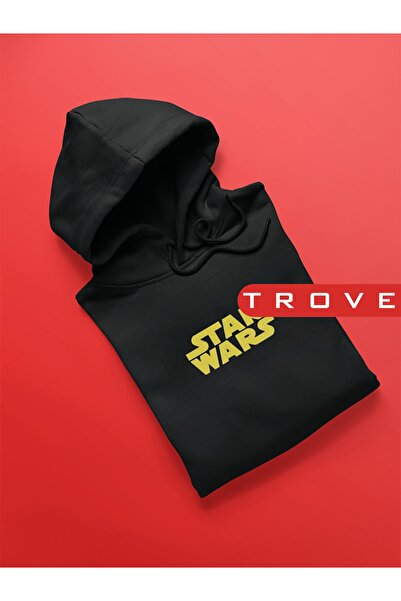 TROVE Unisex Γυναικείες άντρες Star Wars Star Wars Μαύρη κουκούλα με κουκούλα...