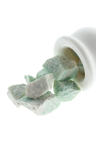 Seay Amazonit Işlenmemiş Ham Tamburlu Doğal Taş Parça Taş