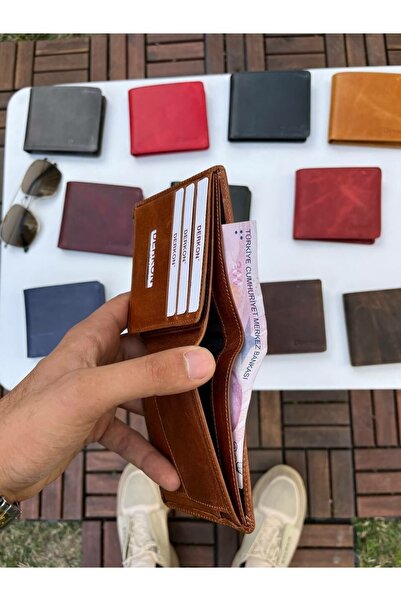 DERKON Ola Vintage Leather Tan Wallet