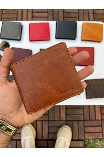 DERKON Ola Vintage Leather Tan Wallet