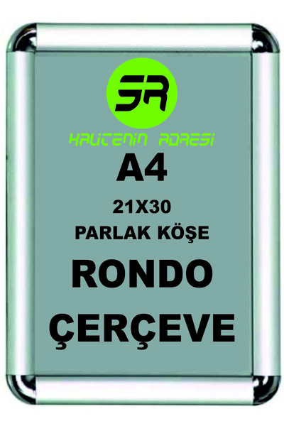 SR A4 Rondo Çerçeve 10 Adet (PARLAK KÖŞE) (AÇILIR KAPANIR ÇERÇEVE 21X30)