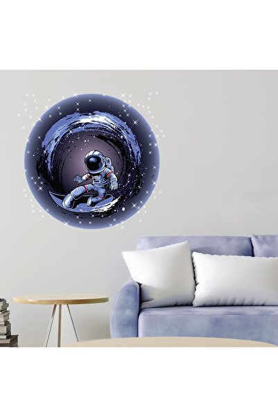 Aysprint Autocolant astronaut care surfează