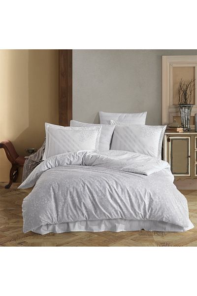 Hobby Romance Gray - Poplin Single Duvet Cover Set