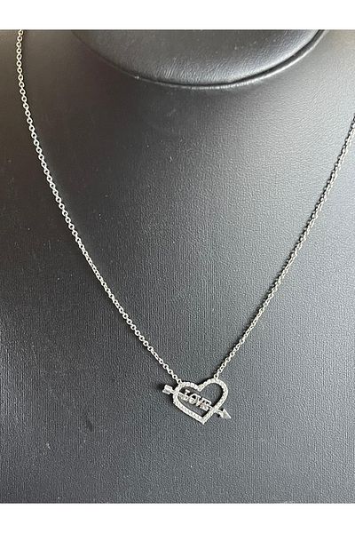 Gönülden Tasarım Special Design Zircon Stone Love Heart Necklace