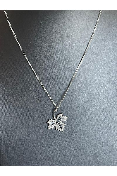Gönülden Tasarım Special Design Zircon Stone Leaf Necklace
