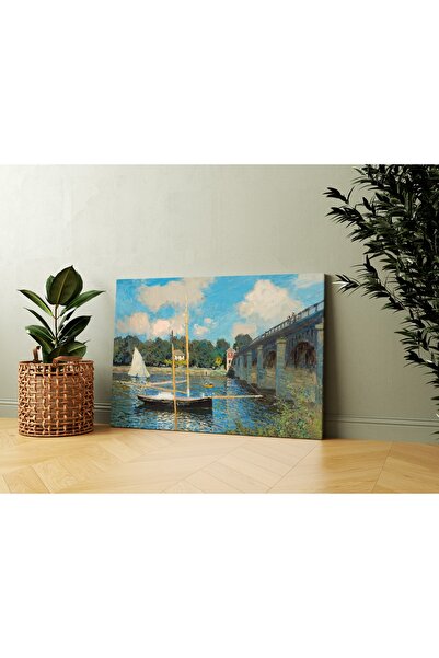 Carmen Claude Monet - Argenteuil Köprü Kanvas Tablo