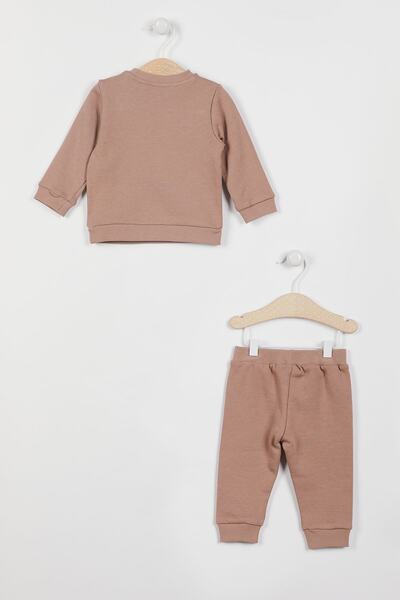 U.S. Polo Assn. طقم بدلة رياضية بأكمام طويلة للأطفال الرضع من Polo Assn