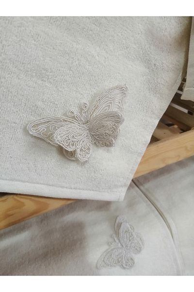 Neweste Hand Towel 2pcs Butterfly Motif Towel Promise Engagement Wedding Circumcision Bridal Convoy Kitchen Hand Towel 30*50