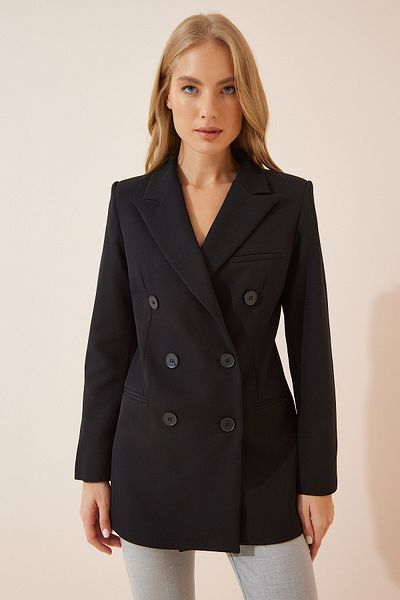 Happiness İstanbul Blazer - Schwarz - Oversized