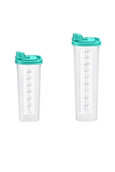 ELEGANCEV Plastik Sıvı Yağlık 2 Li Set - 1000 Cc + 750 Cc