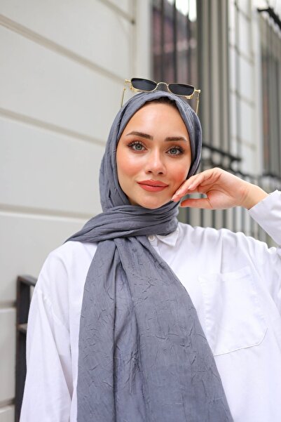 Aksesuar Şal Bamboo Crash Hijab afumat