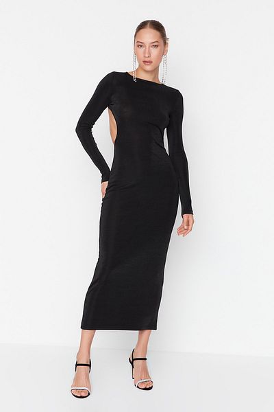 Trendyol Collection Czarna Elegancka Wieczorowa Suknia Balowa