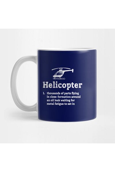 Pixxa Helicopter - Helicopter - Word Meaning Mug