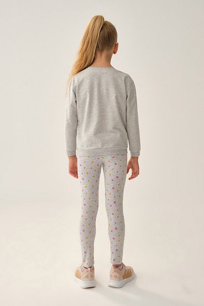 Dagi Grau bedruckte Leggings