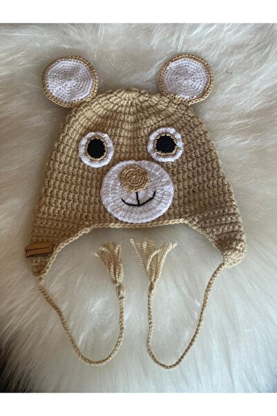 Gönülden Tasarım Ručno pletena dečija kapa sa pandinim ušima