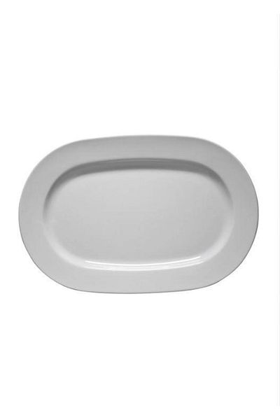 Kütahya Porselen Phrygian Hotel 22 Cm Boat Plate 6 Pieces Without Decoration