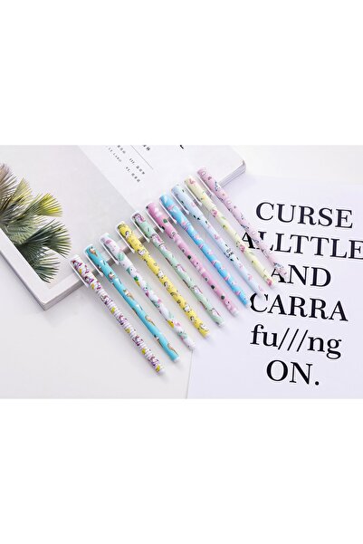 Bluoksweet 10 Adet Farklı Canlı Renkler Unicorn Flamingo Kırtasiye Okul Çocuk...