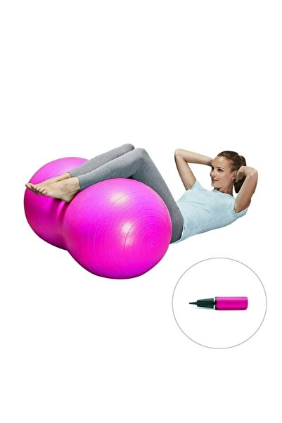 Deez Spor 90cm Pilates Yoga Topu Spor Salonu Fıstık Fitness Topu Pvc Anti-pat...