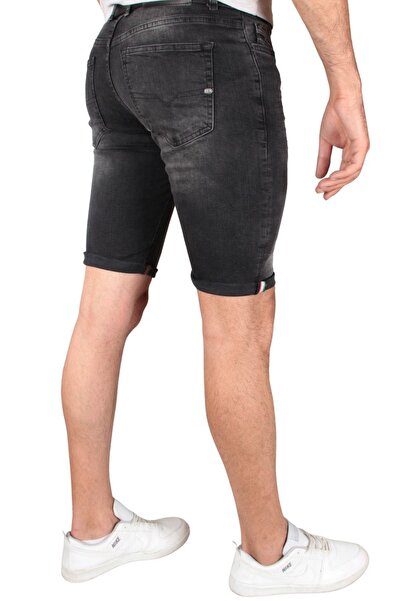 TOM FREE DENIM GİYİM Erkek Skinny Fit Likralı Kot Kapri