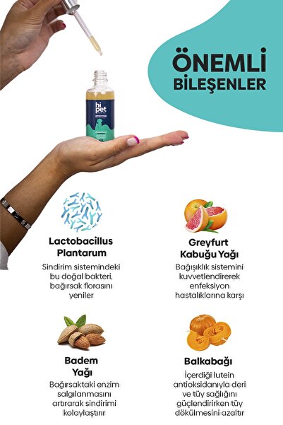 HiPet Sıvı Probiyotik Köpek Bağışıklık Güçlendirici Probiyotik 50 ml