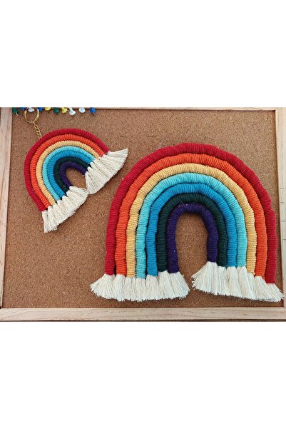 Macrame Keychain Rainbow And Wall Ornament