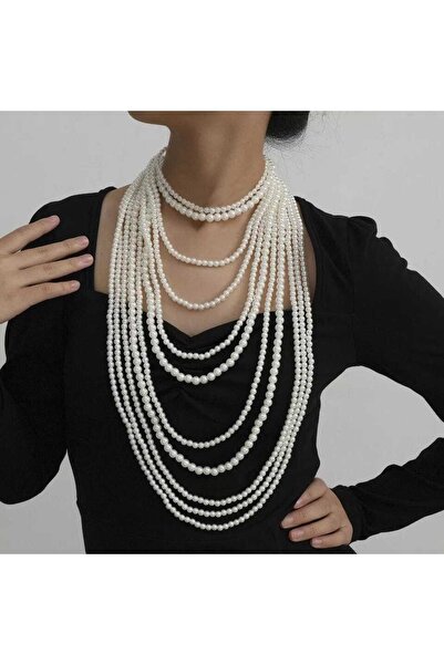 İPAR AKSESUAR قلادة من اللؤلؤ الباروكي الفاخر