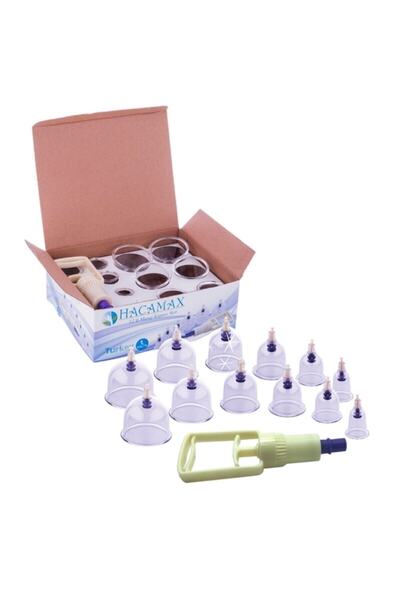HACAMAX Vakumlu Hacamat & Masaj Seti 12'li