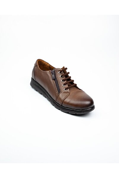 Scavia 789 Жіночі повсякденні туфлі з блискавкою з горіхового шкіри