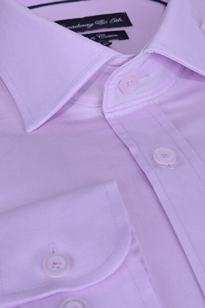 Ottomoda Pamuklu Düz Uzun Kollu Regular Italyan Yaka Erkek Gömlek,b5-008