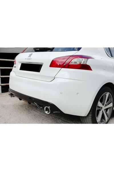 HasAkman Peugeot 308 Uyumlu Race Difüzör Piona Black Egzoz Ucu Kromlar 2013 V...
