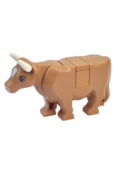 LEGO Original Accessory Custom Moc Minifigure Minifigure Animal Animal Light Brown Cow