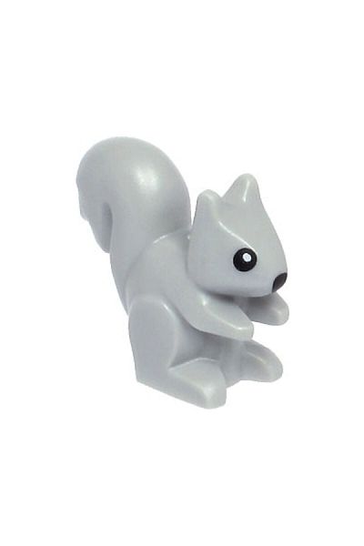 LEGO Original Accessory Custom Moc Minifigure Minifigure Animal Animal Squirrel Light Gray Squirrel